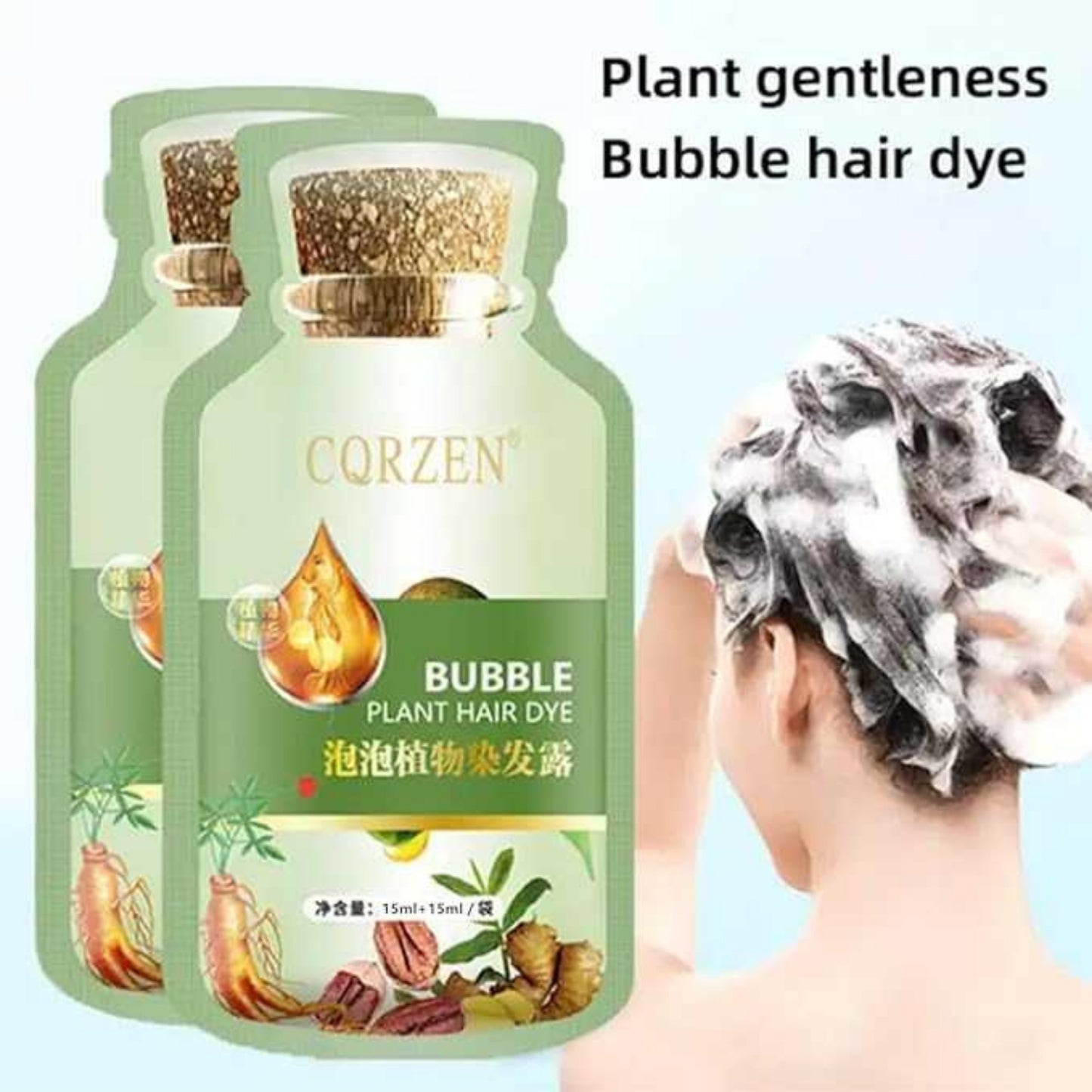 Bubble Hair Dye Shampoo 10 Packs