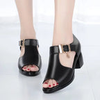 Strap Cool Beach High Heel Peep-toe Casual Outside Bling Sandals